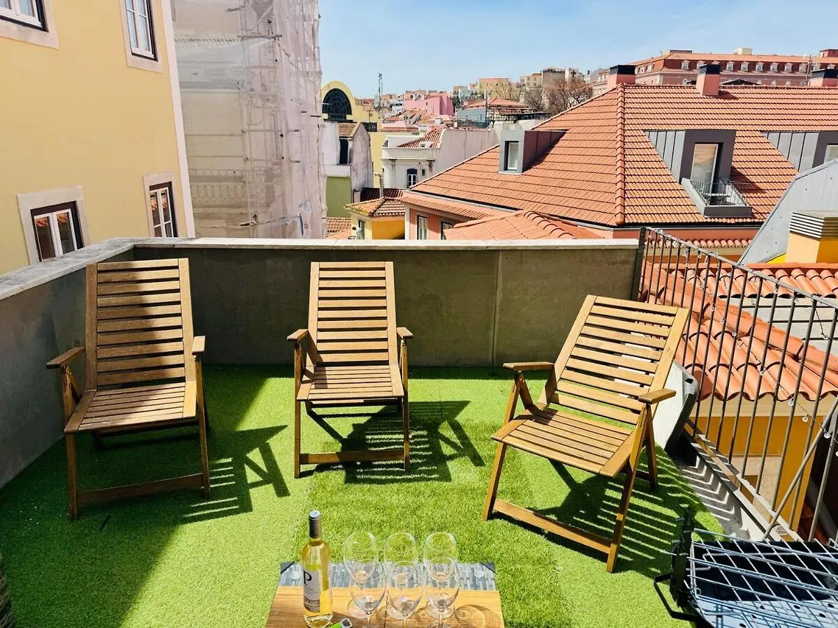 Charming Lisbon Loft With Rooftop Terrace 0*,  Portugal